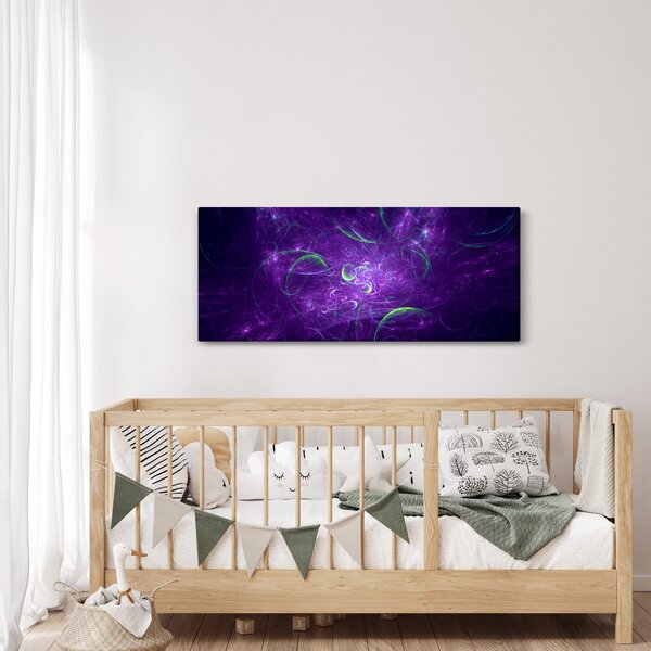 Slika - ljubičasta apstrakcija (120x50 cm)
