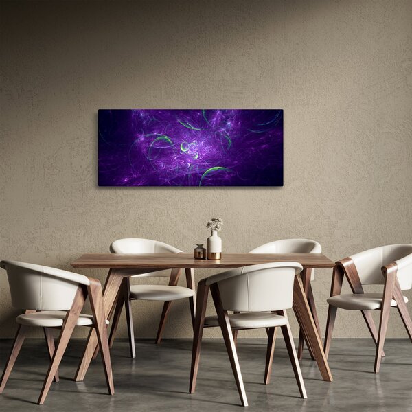 Slika - ljubičasta apstrakcija (120x50 cm)
