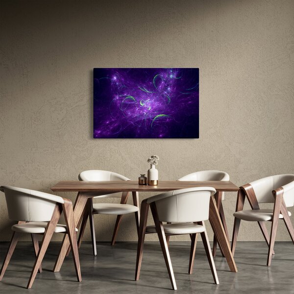 Slika - ljubičasta apstrakcija (90x60 cm)