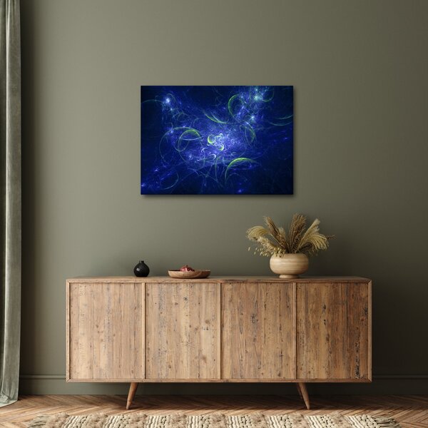 Slika - plava apstrakcija (70x50 cm)