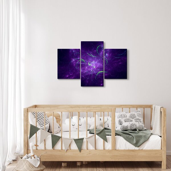 Slika - ljubičasta apstrakcija (90x60 cm)