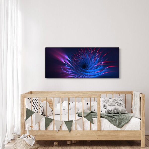Slika - apstrakcija cvijeta (120x50 cm)