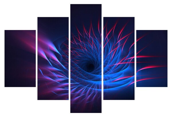 Slika - apstrakcija cvijeta (150x105 cm)