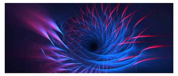 Slika - apstrakcija cvijeta (120x50 cm)