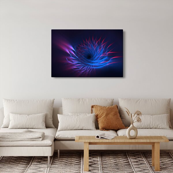 Slika - apstrakcija cvijeta (90x60 cm)
