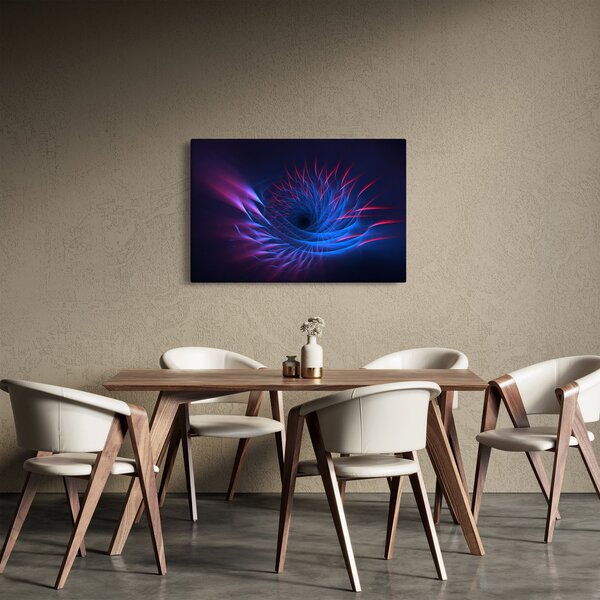Slika - apstrakcija cvijeta (90x60 cm)