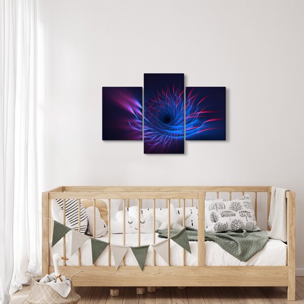 Slika - apstrakcija cvijeta (90x60 cm)
