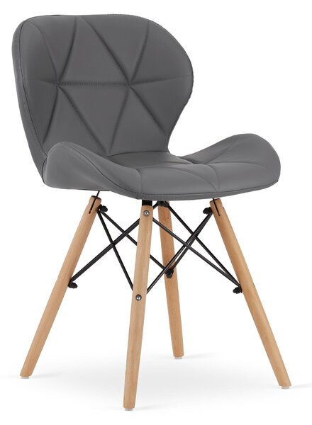 Stolica Lago - Graphite leather