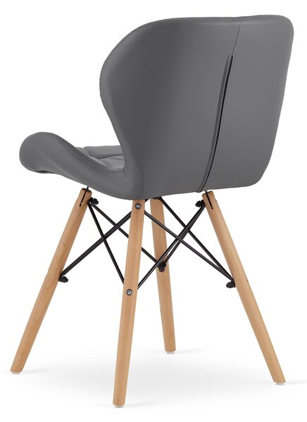 Stolica Lago - Graphite leather