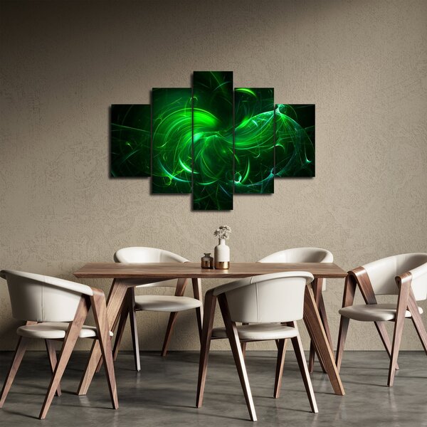Slika - zelena apstrakcija (150x105 cm)