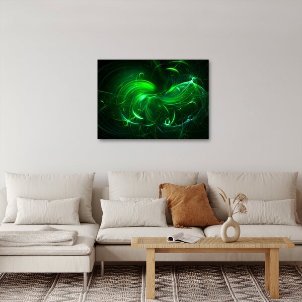 Slika - zelena apstrakcija (70x50 cm)