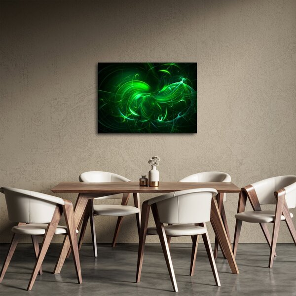 Slika - zelena apstrakcija (70x50 cm)