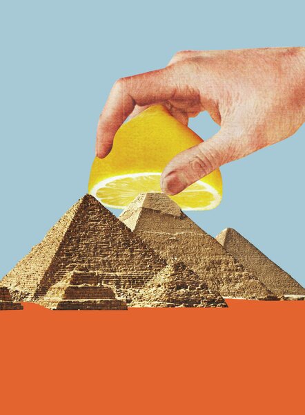 Ilustracija Pyramides of Lemonade, Circular Concepts, (30 x 40 cm)