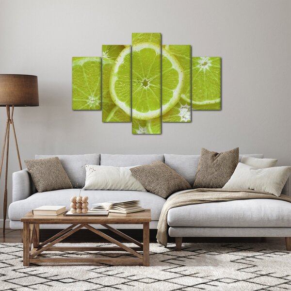 Slika - razrezani limun (150x105 cm)