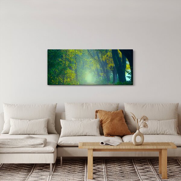 Slika staze obrubljene drvećem (120x50 cm)