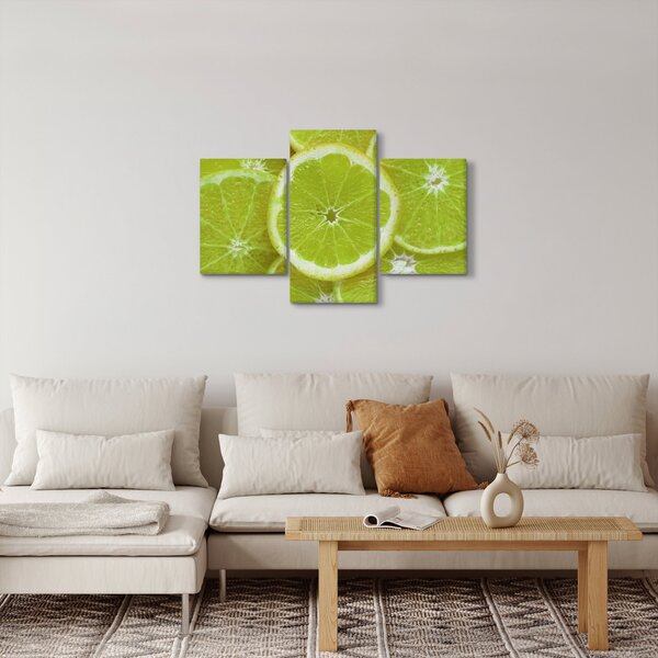 Slika - razrezani limun (90x60 cm)