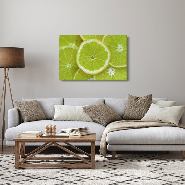 Slika - razrezani limun (90x60 cm)