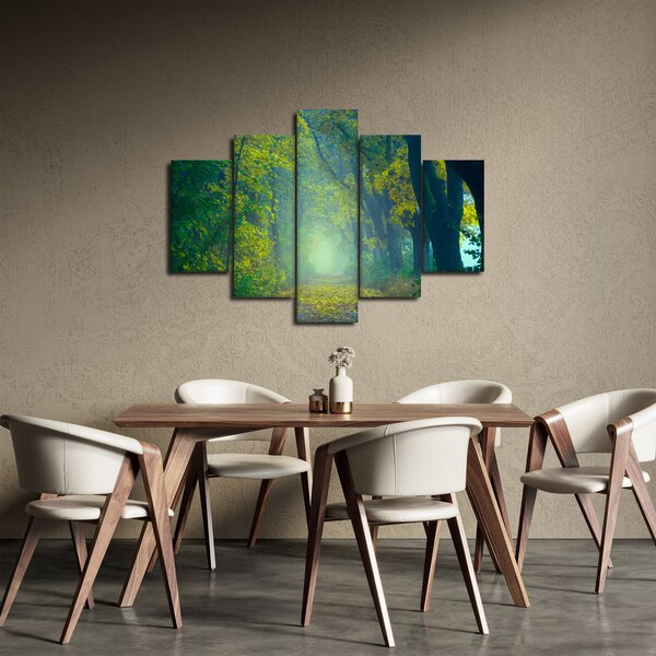 Slika staze obrubljene drvećem (150x105 cm)