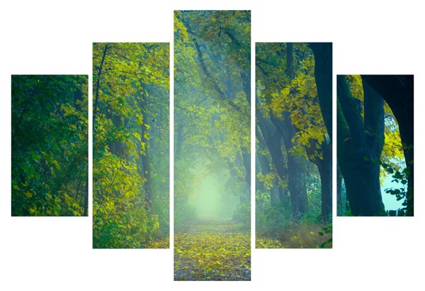 Slika staze obrubljene drvećem (150x105 cm)