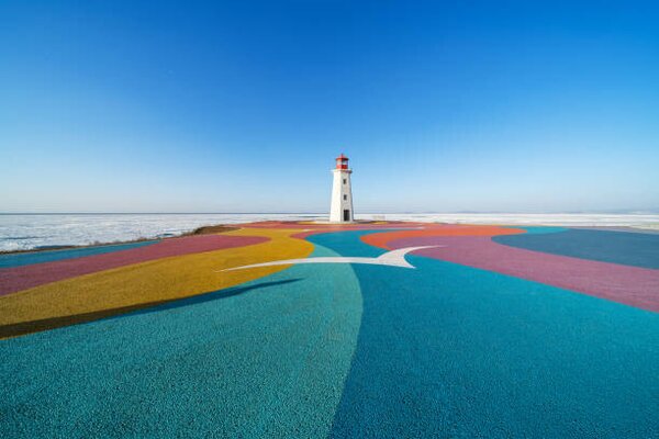 Umjetnička fotografija Colorful road by the sea, zhengshun tang, (40 x 26.7 cm)