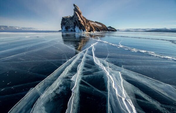 Umjetnička fotografija Lake Baikal is a frosty winter, Evgeniy Ivanov, (40 x 26.7 cm)