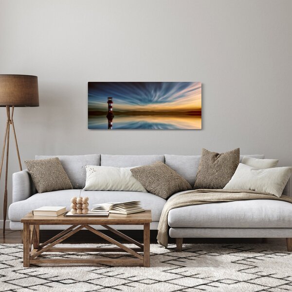 Slika svjetionika u moru (120x50 cm)