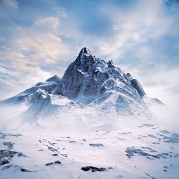 Umjetnička fotografija Mountain peak scene, grandeduc, (40 x 40 cm)