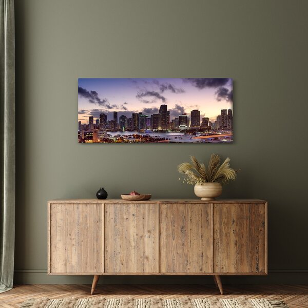 Slika metropole s neboderima (120x50 cm)