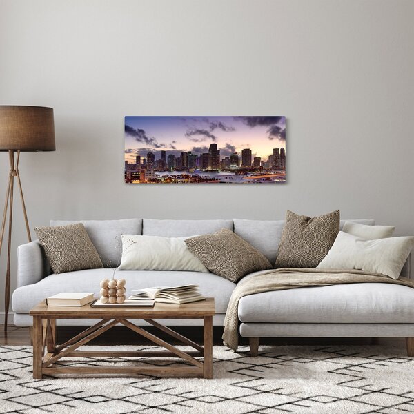 Slika metropole s neboderima (120x50 cm)