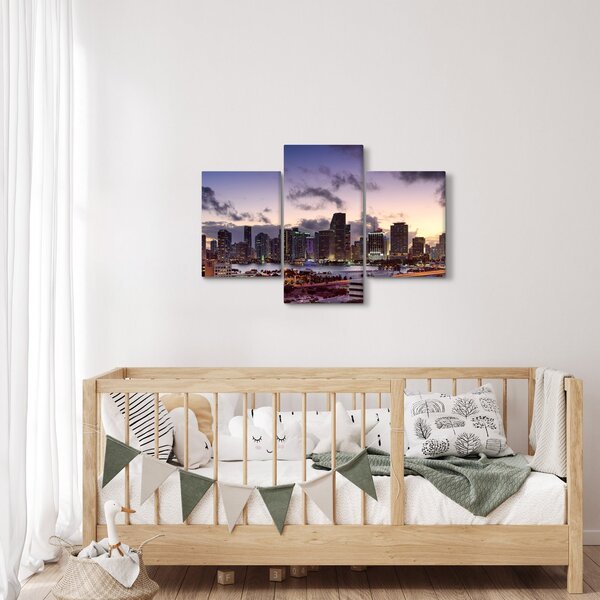 Slika metropole s neboderima (90x60 cm)