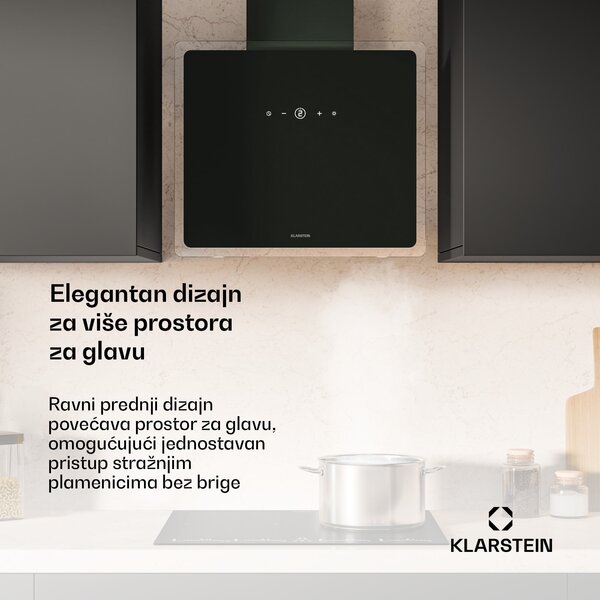Klarstein AlizeEdge napa, Dodirnite, Stan, Tiho, Ugrađeni, A+