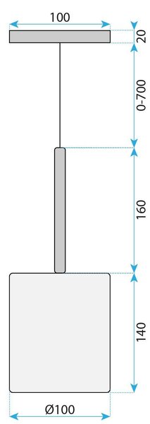 Stropni luster / zidni APP1702-1CP GREY B