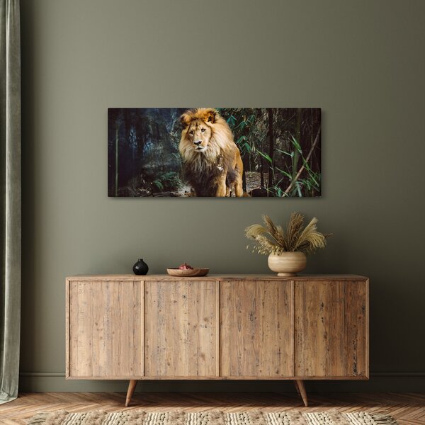 Slika lava u prirodi (120x50 cm)