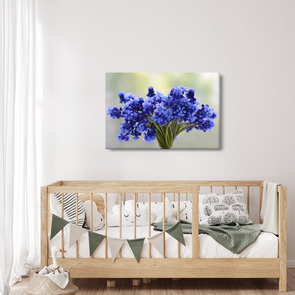 Slika buketa plavog cvijeća (90x60 cm)