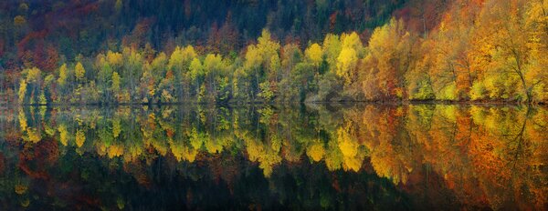 Umjetnička fotografija Autumnal silence, Burger Jochen, (60 x 23.2 cm)