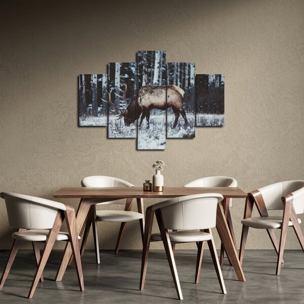 Slika - jelen zimi (150x105 cm)
