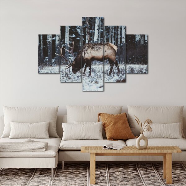 Slika - jelen zimi (150x105 cm)