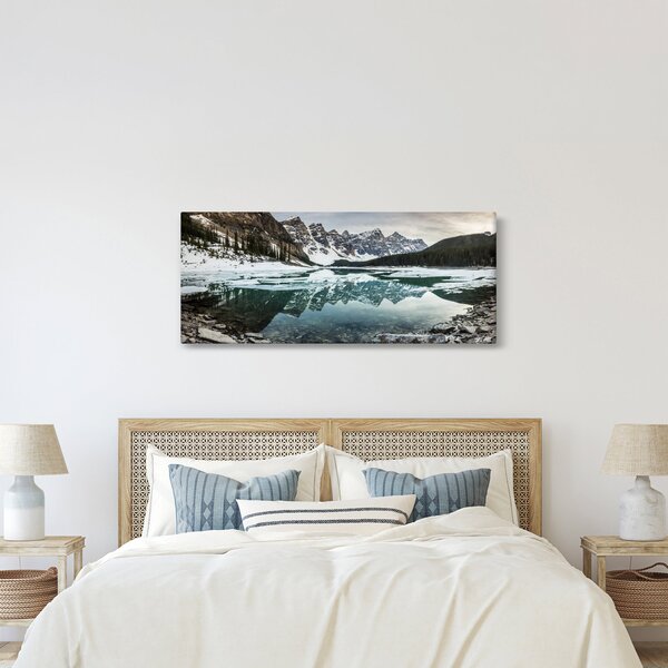 Slika - jezero zimi (120x50 cm)