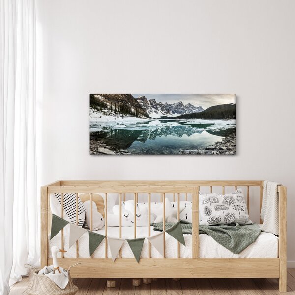 Slika - jezero zimi (120x50 cm)