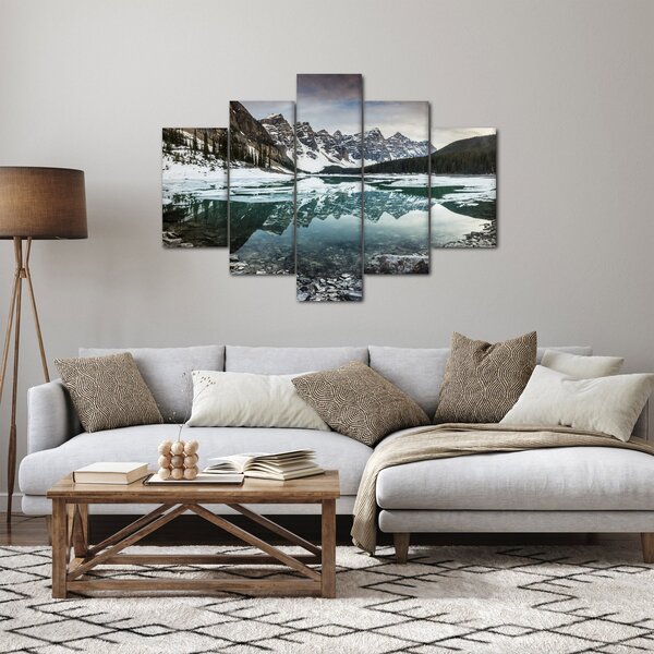 Slika - jezero zimi (150x105 cm)
