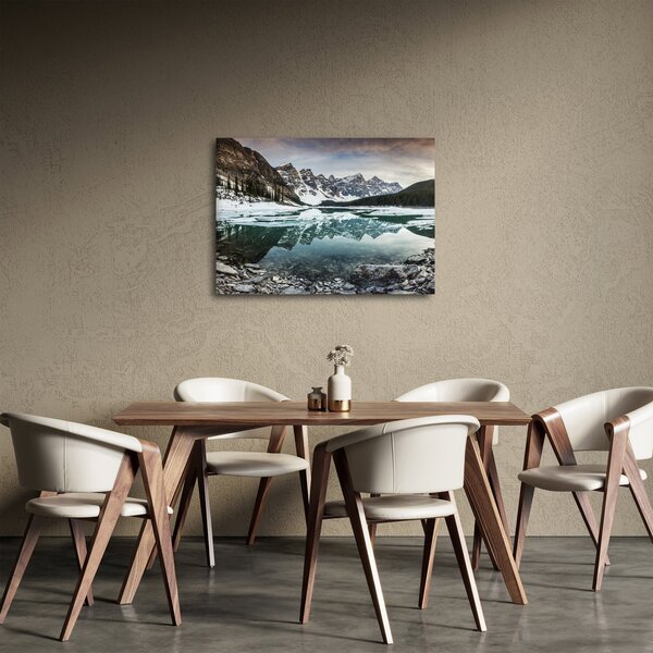 Slika - jezero zimi (70x50 cm)