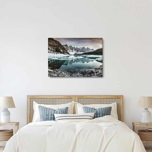Slika - jezero zimi (70x50 cm)