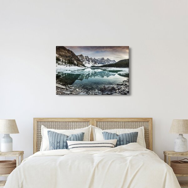 Slika - jezero zimi (90x60 cm)