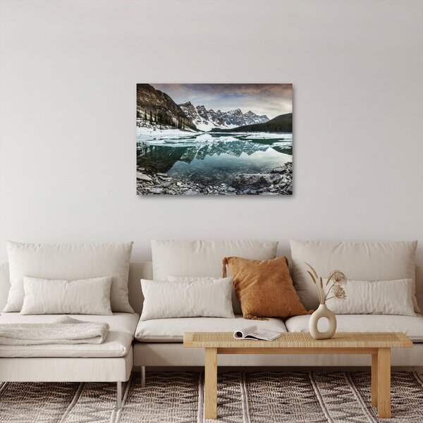 Slika - jezero zimi (70x50 cm)