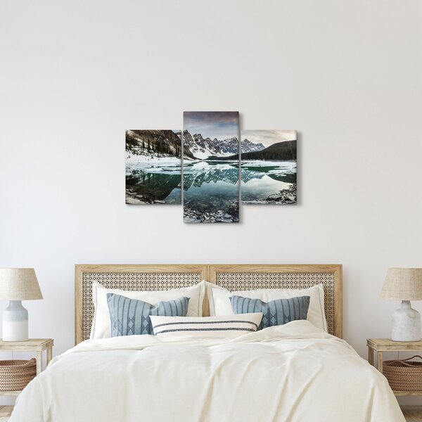 Slika - jezero zimi (90x60 cm)