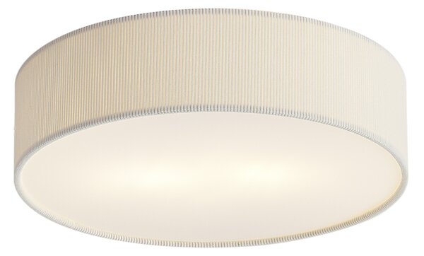 Moderna stropna svjetiljka bijela sa sjenilom od baršuna 38 cm 2-svjetla - Luz