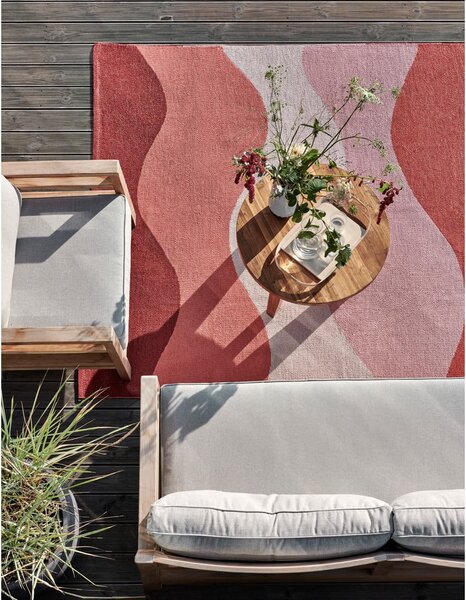 Crveni unutarnji i vanjski tepih 70x100 cm Urvi Fire – Pappelina