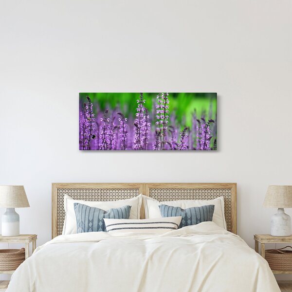 Slika ljubičastog livadskog bilja (120x50 cm)