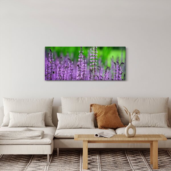 Slika ljubičastog livadskog bilja (120x50 cm)