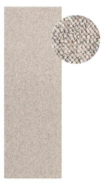 Siva/krem periva staza 80x240 cm Rocco Dark Cream – Elle Decoration